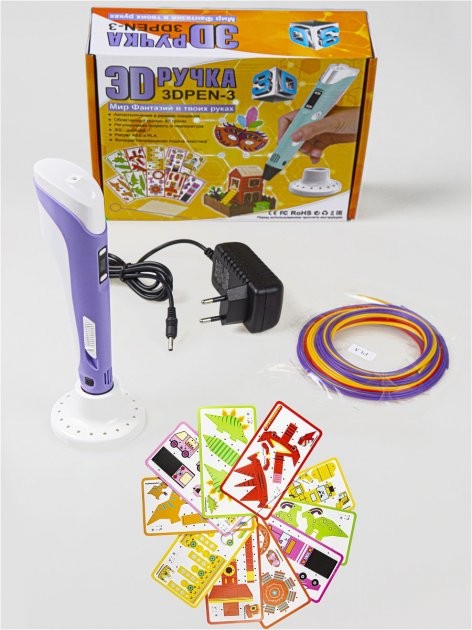 

Ручка для творчества - 3D PEN 3. ART: 7497/ 12v (Фиолетовая)