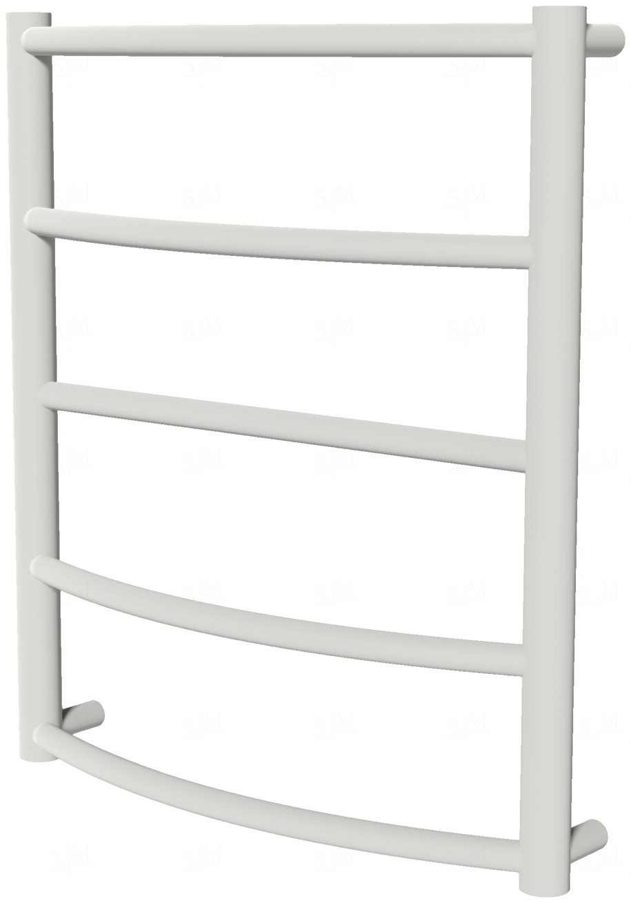 

Белая полотенцесушилка Classic 5 RAL9016 лесенка 550x482, white