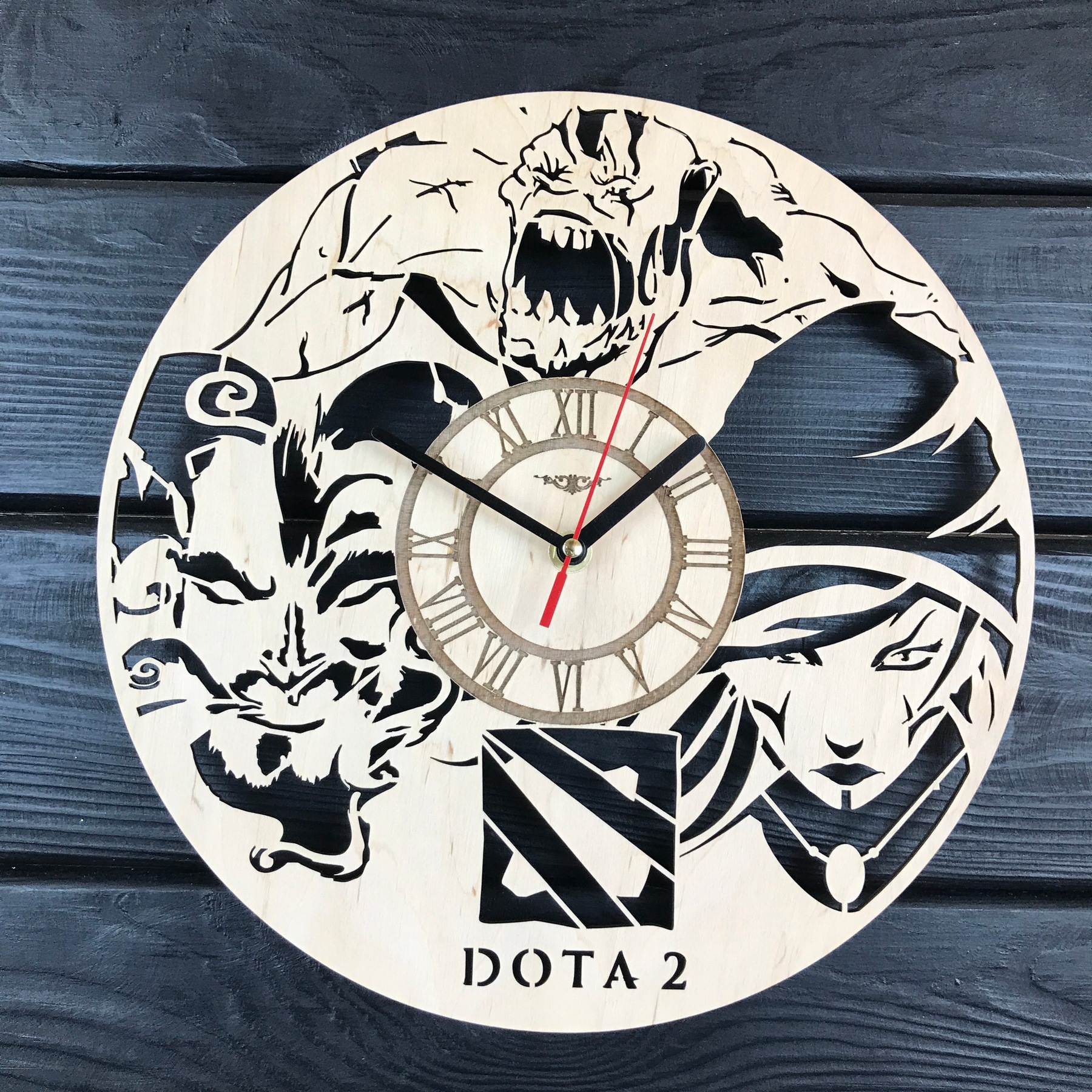 

Тематические деревянные часы на стену Dota 2 CL-0559