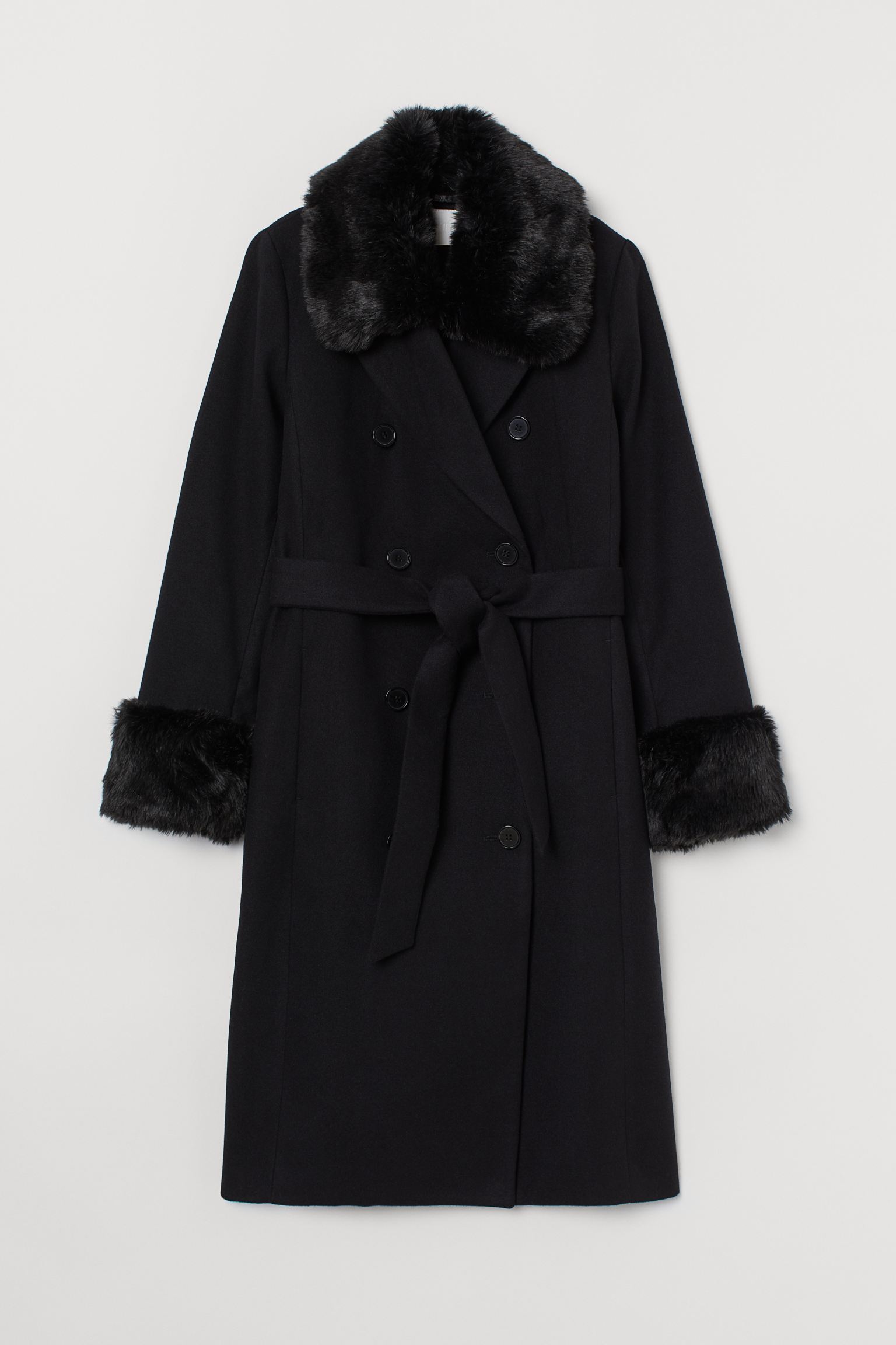 

Пальто женское H&  Черный, Пальто женское H&M M Черный