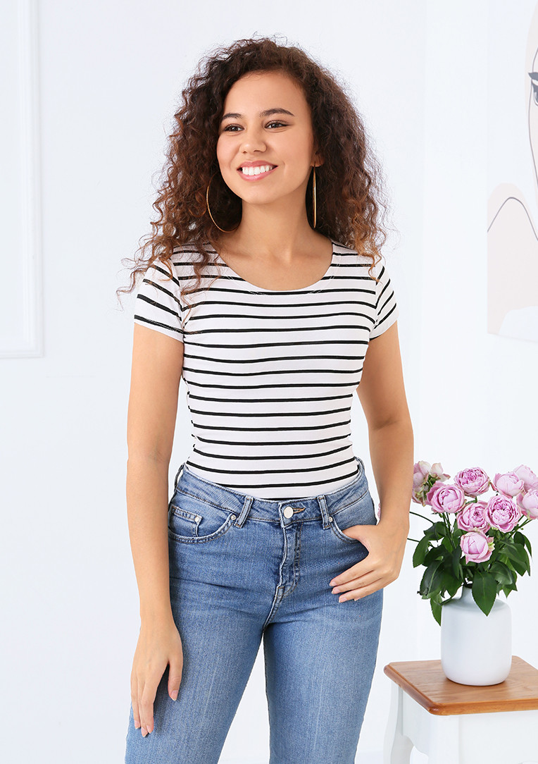 

Футболка Fashion Girl "Эстель" - белый, Футболка Fashion Girl "Эстель" 46-48 белый