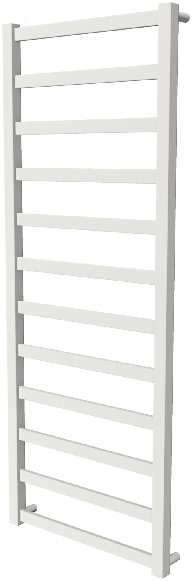 

Белая сушилка для полотенец Extra 12 RAL9016 лесенка 1250x480, white