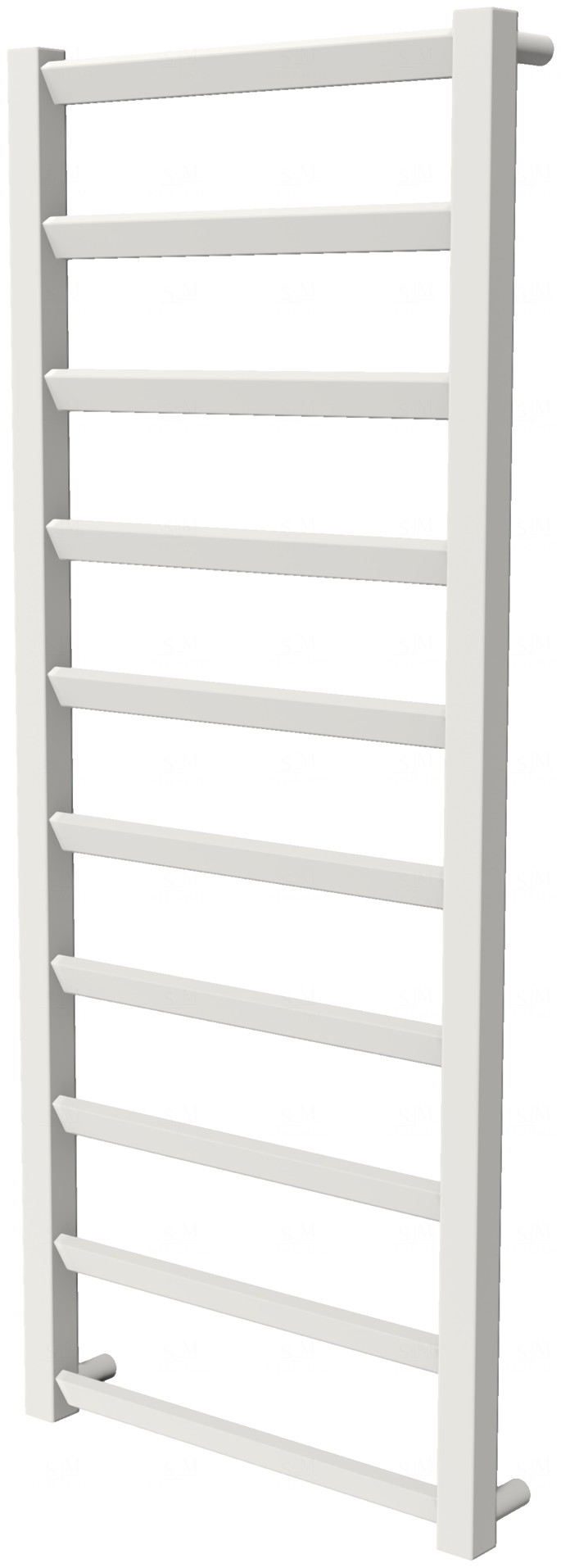 

Белая сушилка для полотенец Slide 10 RAL9016 лесенка 1050x430, white