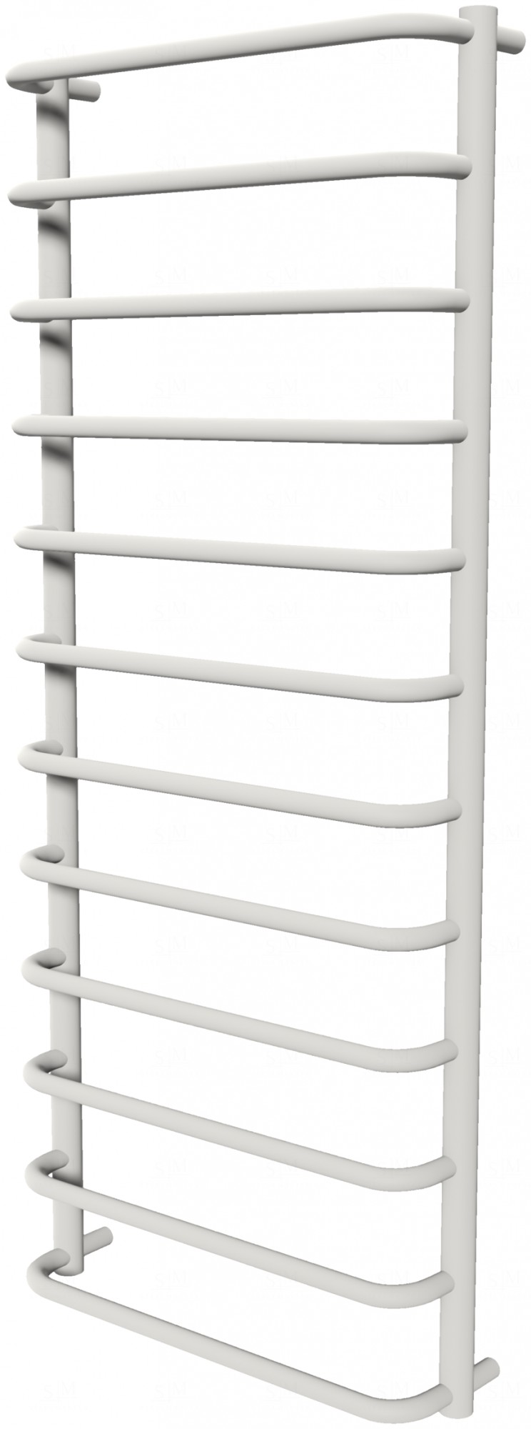 

Белая сушилка для полотенец Modern 12 RAL9016 лесенка 1250x532, white