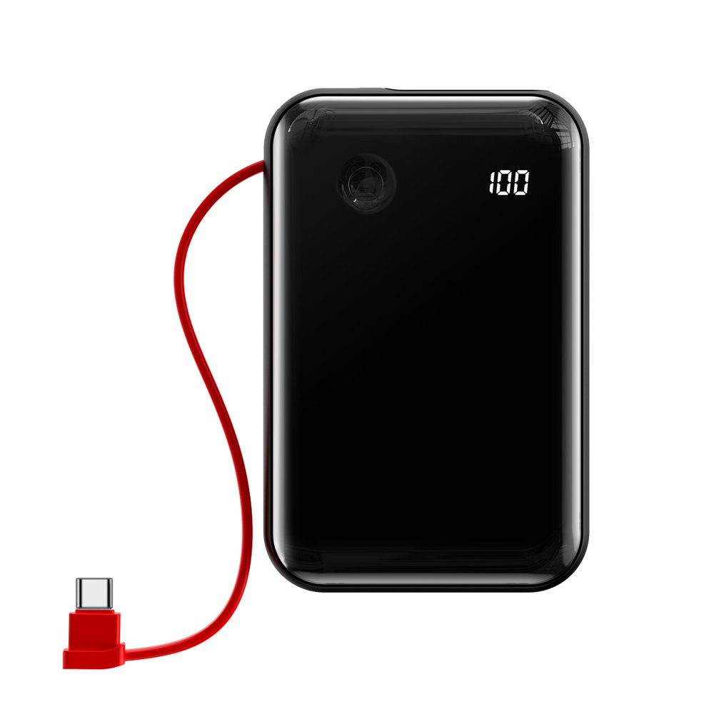 

Портативный аккумулятор Baseus Mini S Digital Display 3A 10000mAh (with Type-C cable) (PPXF-A01) Black