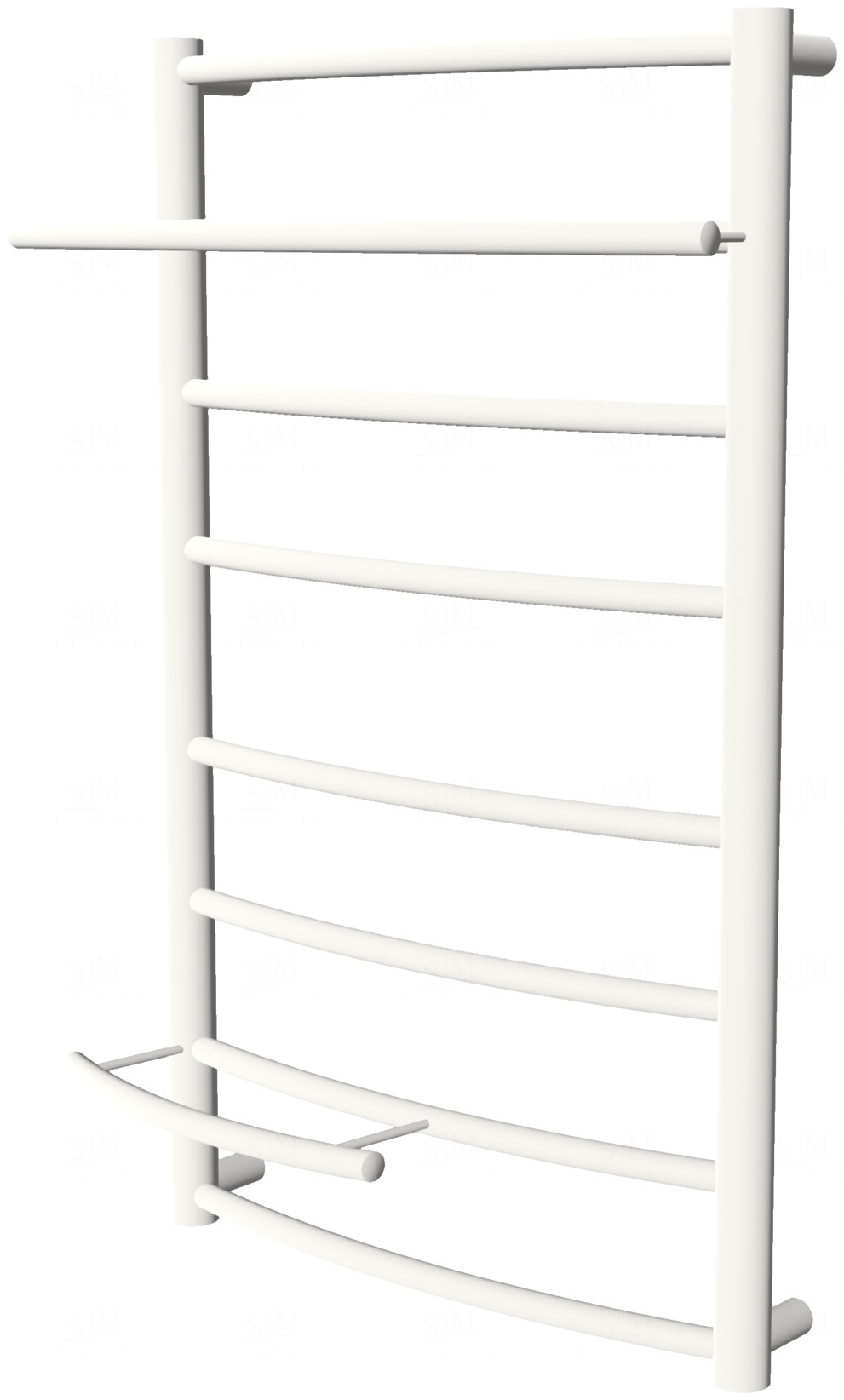 

Белый полотенцесушитель Safo 8 RAL9016 лесенка 700x432, white