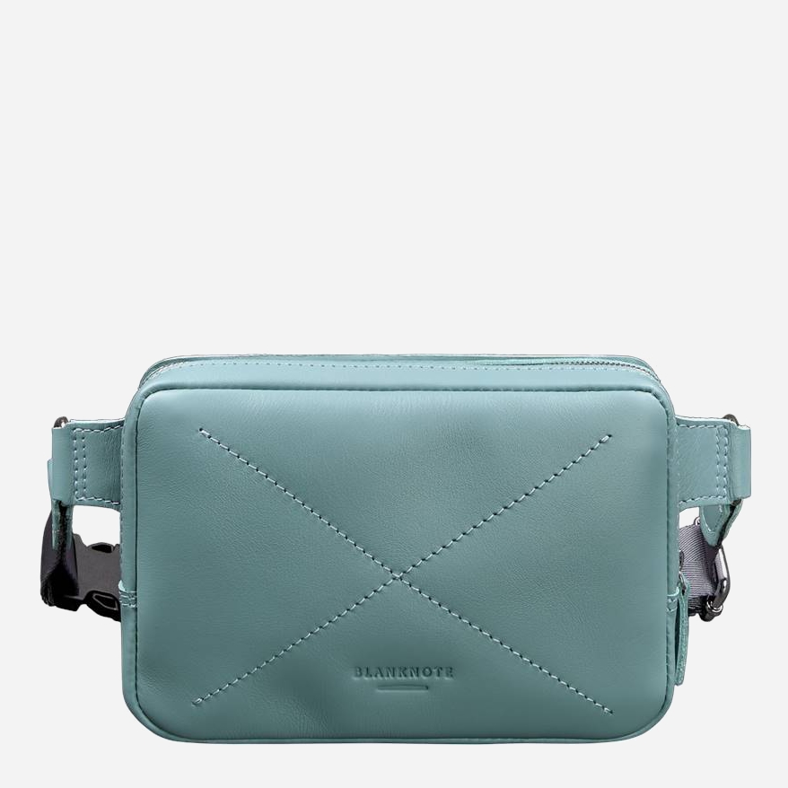 

Женская кожаная сумка на пояс (бананка) BlankNote Dropbag Mini BN-BAG-6-tiffany Тиффани
