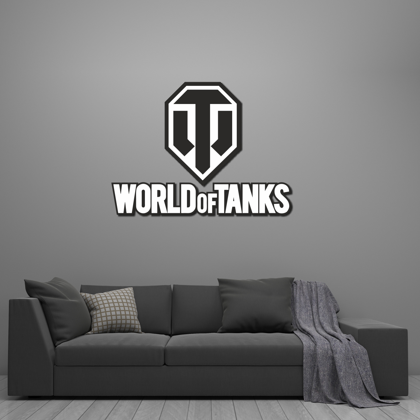 

Деревянный настенный декор в комнату для мальчика World of Tanks WD-1310