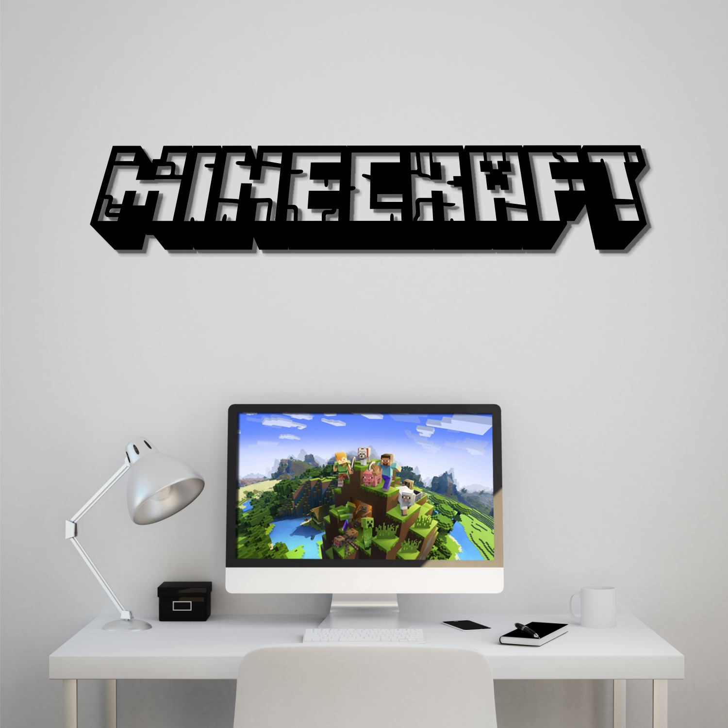 

Деревянная настенная надпись в интерьер Minecraft WD-1390
