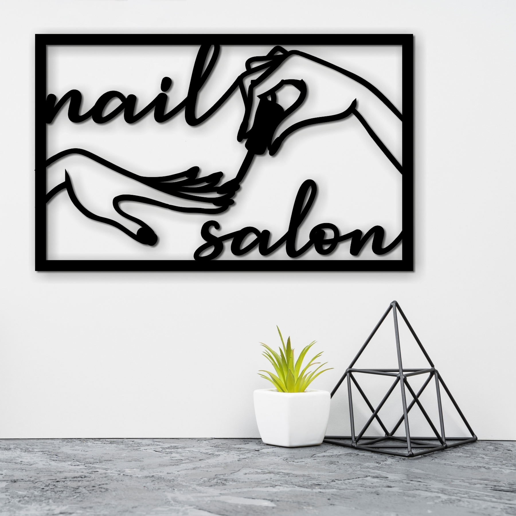 

Декоративное деревянное панно на стену «Nail salon» 7Arts WD-4400