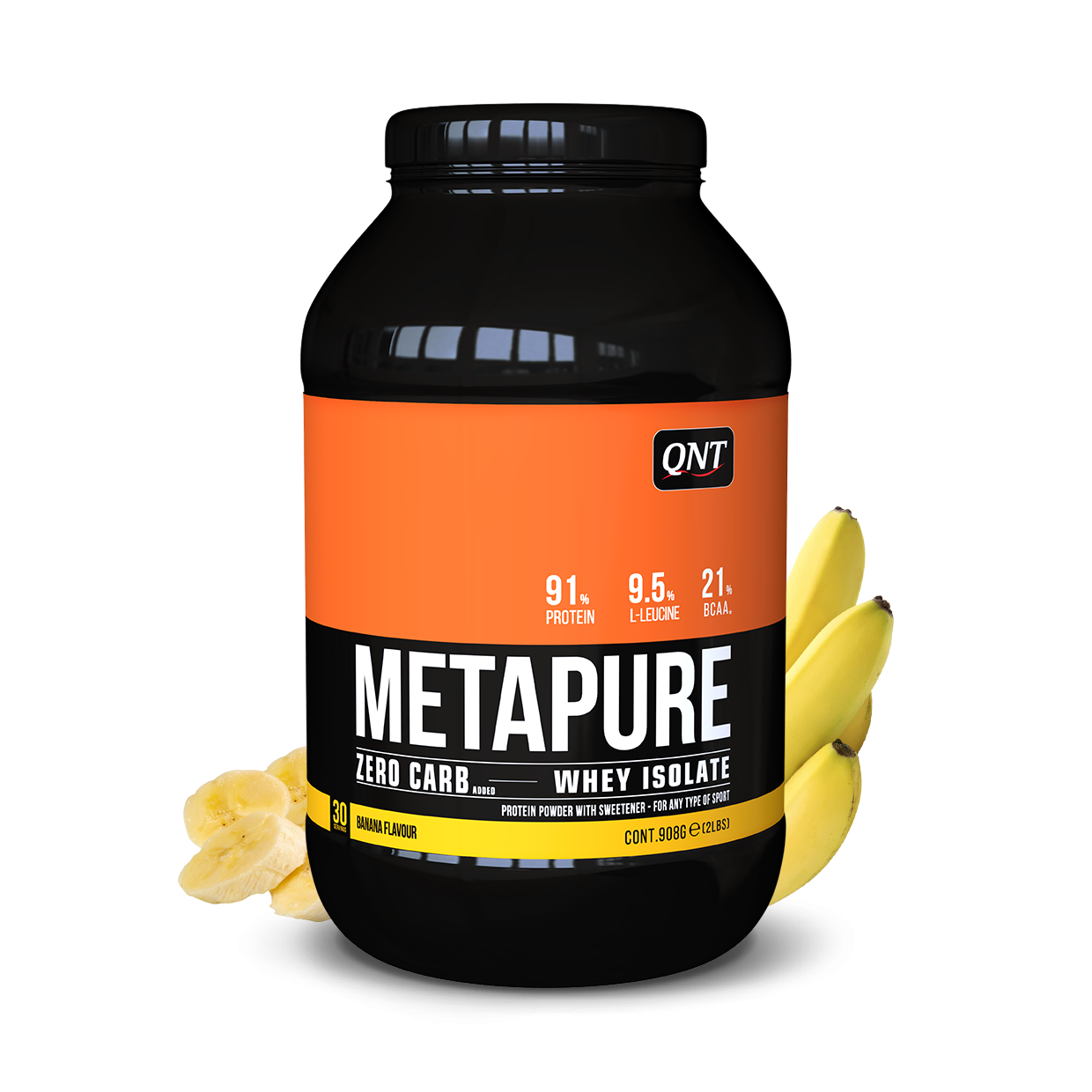 

Изолят сывороточного протеина QNT "Metapure Zero Carb" Банан (908г)