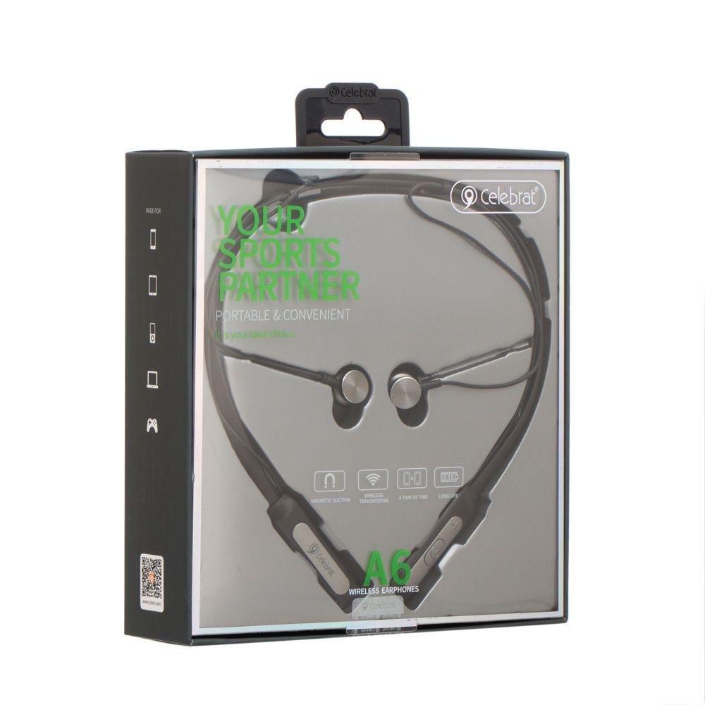 

Наушники Celebrat A6 Bluetooth Black