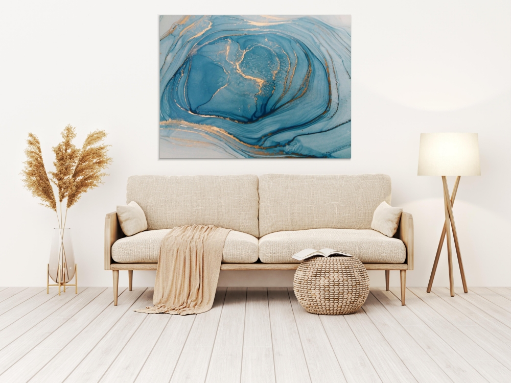 

Картина на холсте Абстракция Gold Painting 75х100 см.