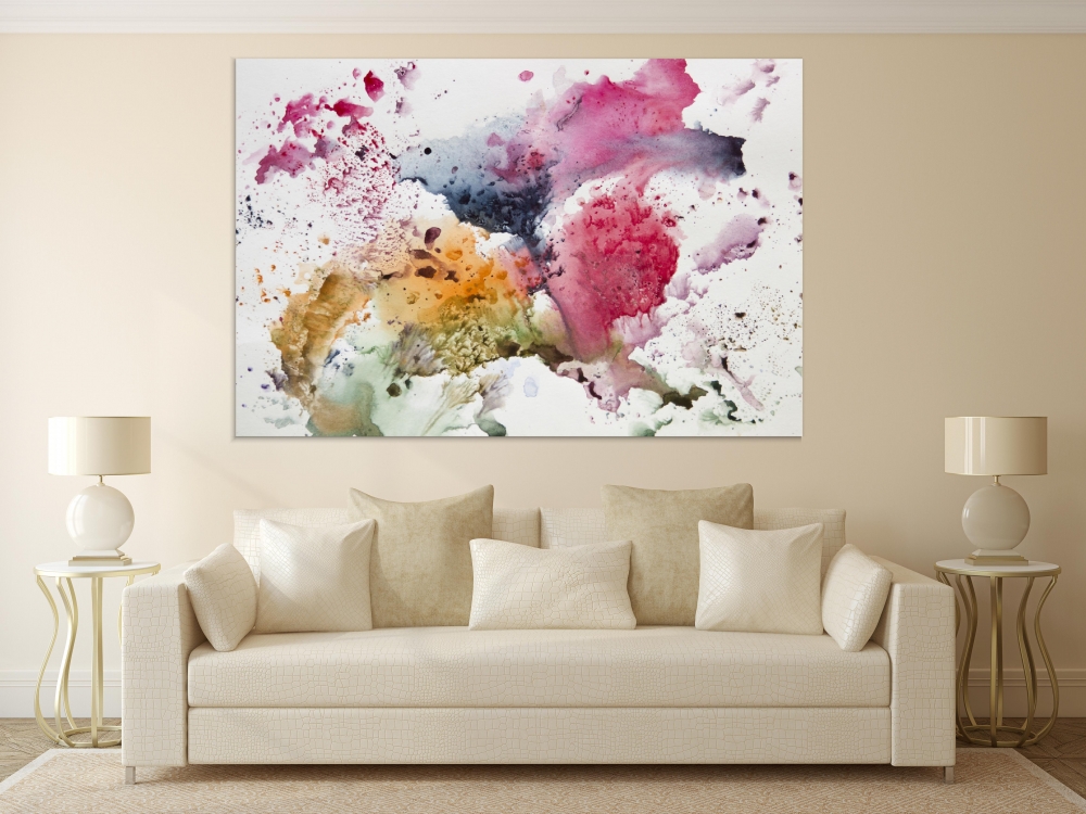 

Картина на холсте Абстракция Abstract Watercolor Painting 110х150 см.