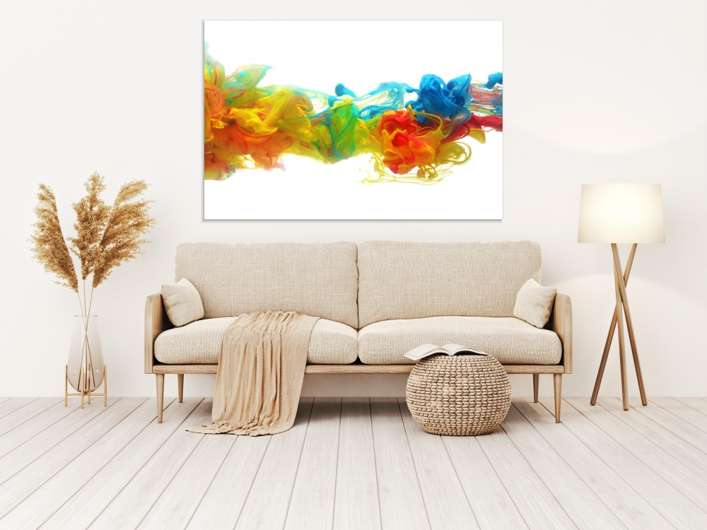 

Картина на холсте Абстракция Colorful Ink 60х120 см.