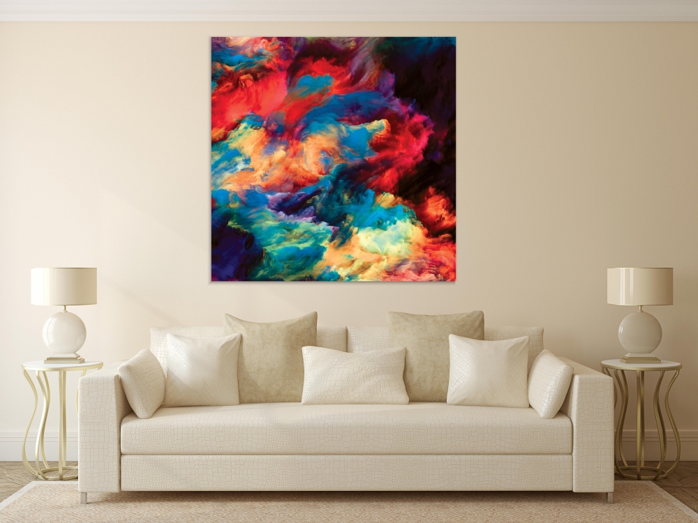 

Картина на холсте Абстракция Color Swirl On Canvas 90х90 см.