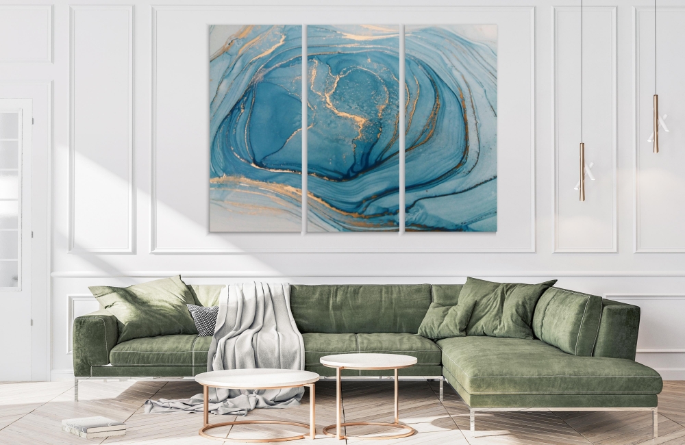 

Картина на холсте Модульные Модульная картина Gold Painting 3 картины 25х50 см.