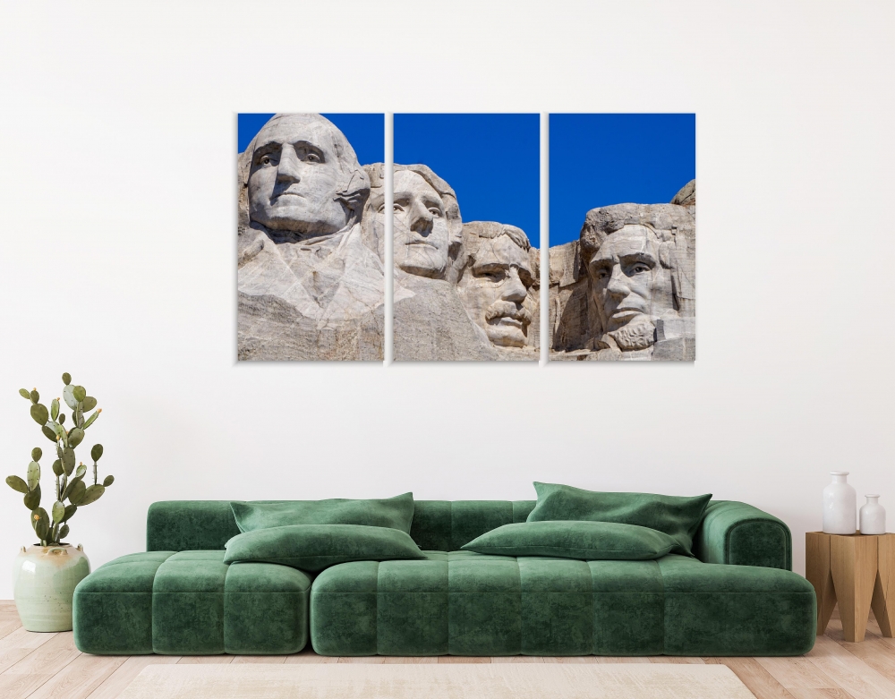 

Картина на холсте Модульные Модульная картина Monument in South Dakota 3 картины 30х60 см.