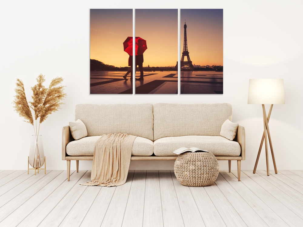 

Картина на холсте Модульные Модульная картина Beautiful Pyramids 3 картины 30х60 см.