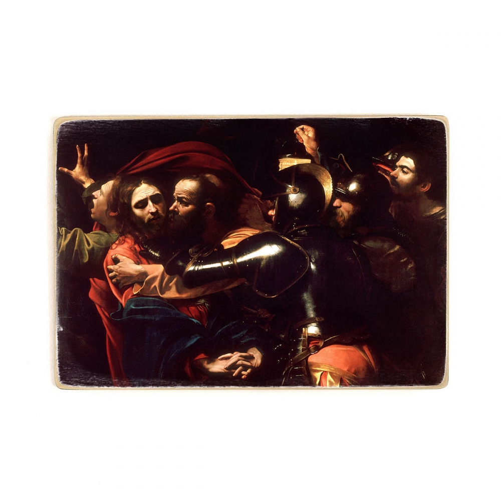 

Деревянный постер Искусство The Taking of Christ-Caravaggio (c.1602) А2