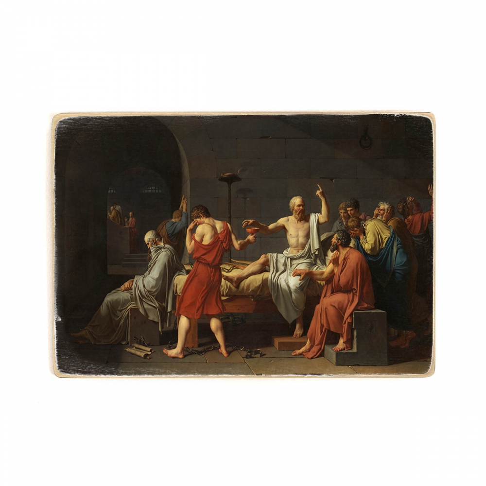

Деревянный постер Искусство Jacques-Louis David - The Death of Socrates А1