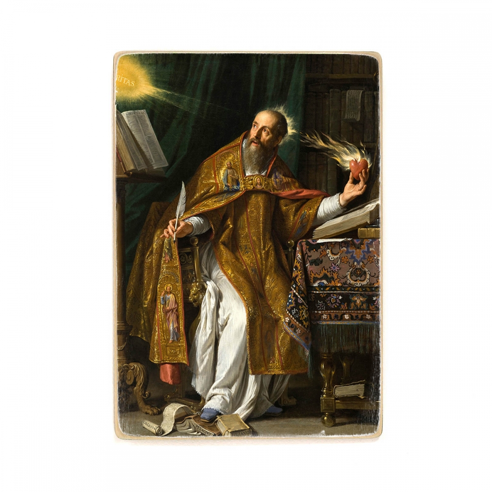 

Деревянный постер Искусство Philippe de Champaigne - Saint Augustine А2