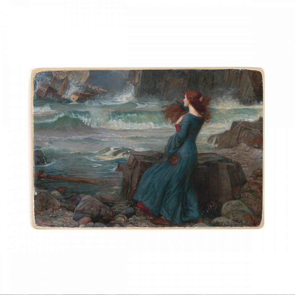 

Деревянный постер Искусство John William Waterhouse - Miranda (The Tempest) А1