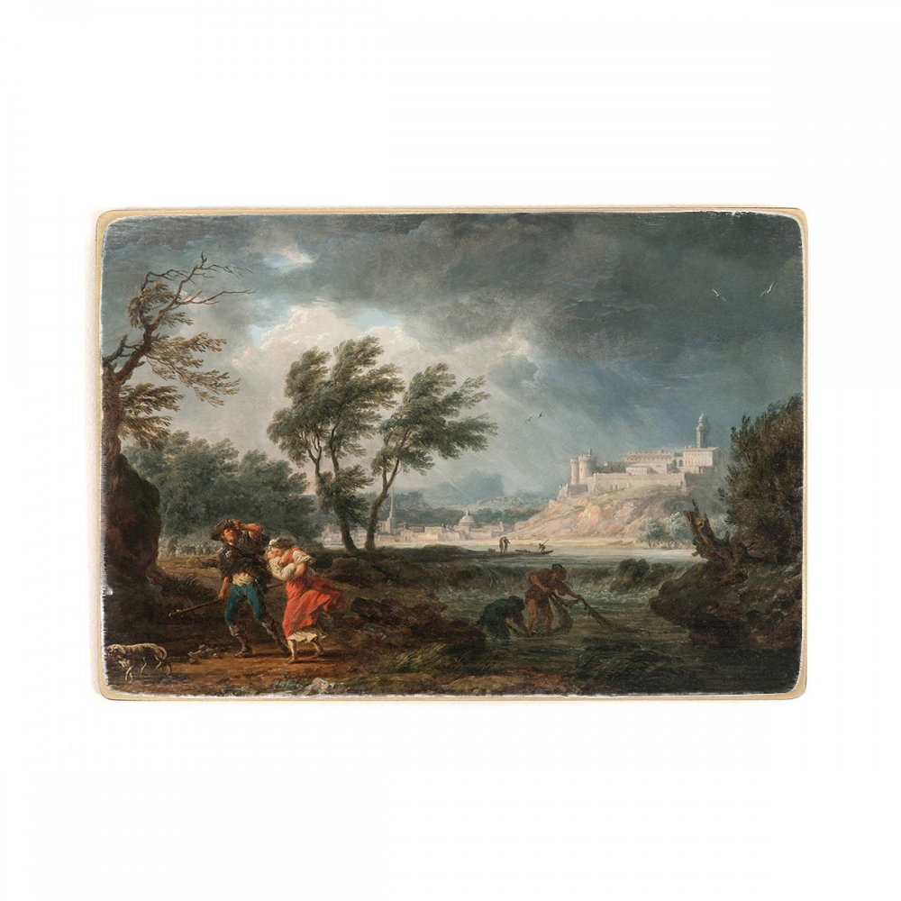 

Деревянный постер Искусство Claude-Joseph Vernet - The four times of day- Midday А2