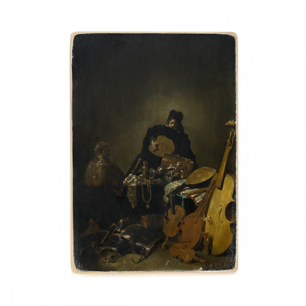 

Деревянный постер Искусство Leonaert Bramer - Allegory of Vanity А2