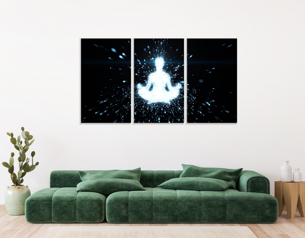 

Картина на холсте Модульные Модульная картина The Energy Of Meditation 3 картины 40х80 см.