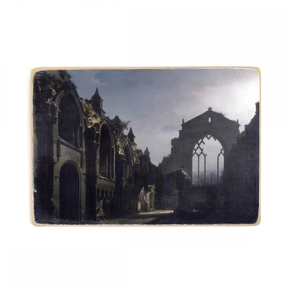 

Деревянный постер Искусство The Ruins of Holyrood Chapel (Louis Daguerre), 1824 А2
