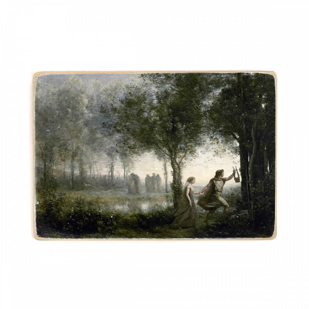 

Деревянный постер Искусство Jean-Baptiste-Camille Corot - Orpheus Leading Eurydice from the Underworld А2