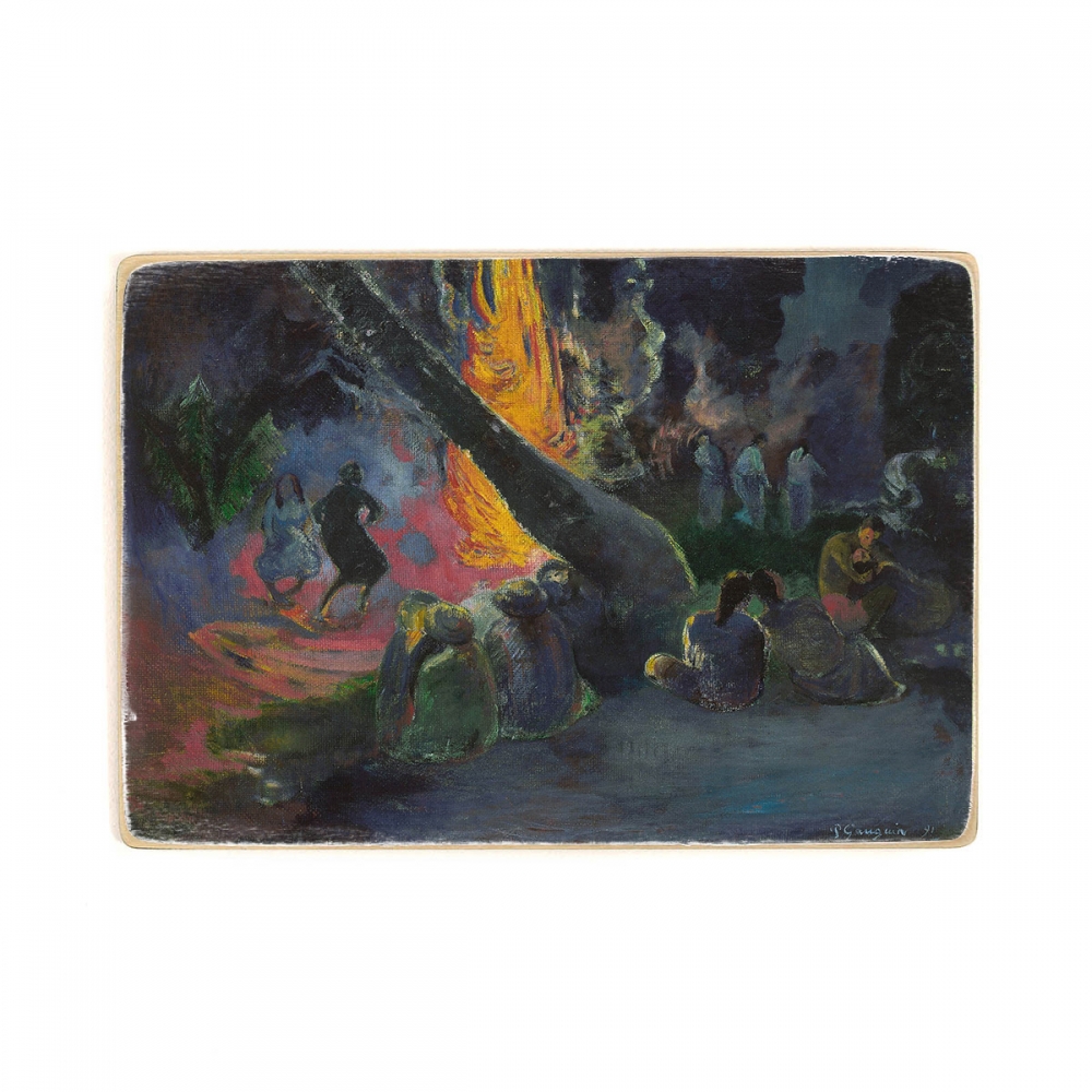 

Деревянный постер Искусство Paul Gauguin - Upa Upa (The Fire Dance) А2