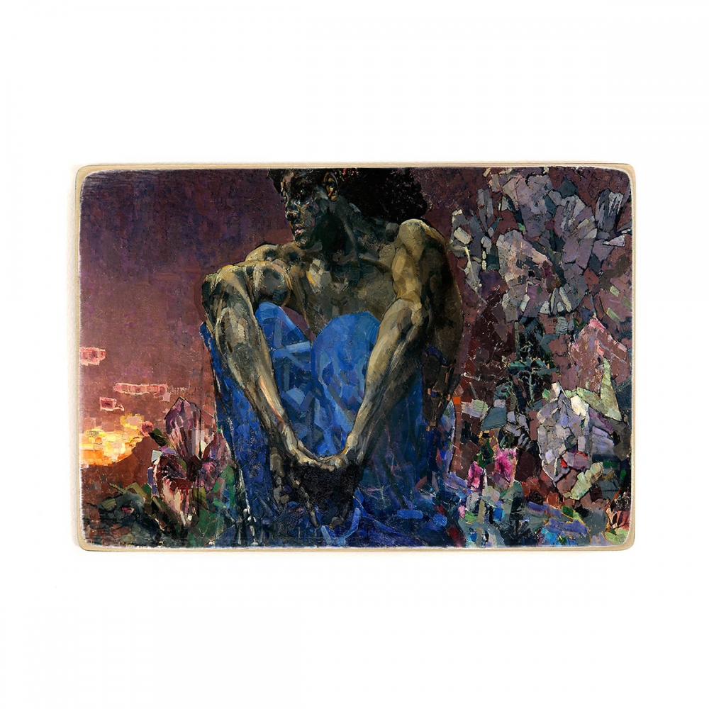 

Деревянный постер Искусство Mikhail Vrubel - Демон (сидящий) А1