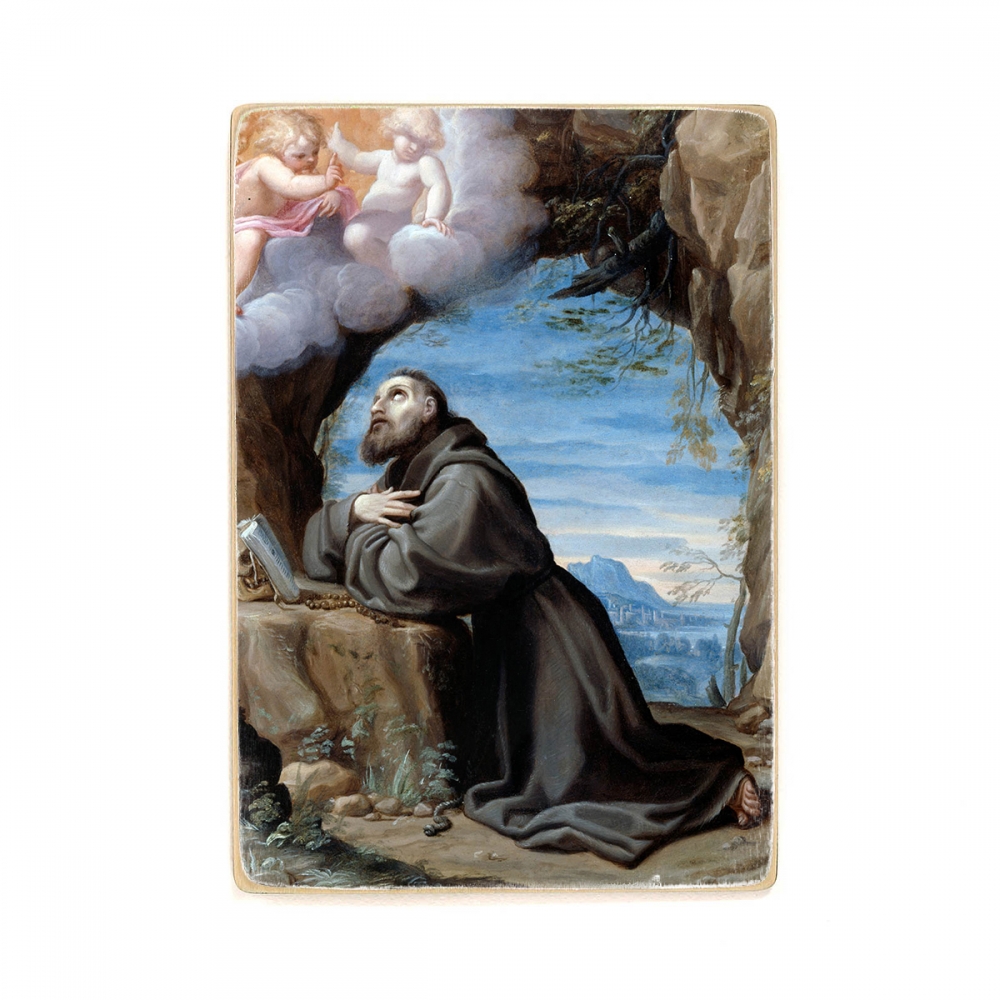 

Деревянный постер Искусство Carracci, Lodovico - St Francis in Meditation А2