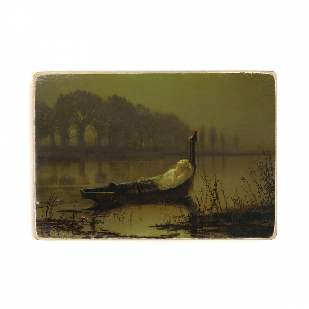 

Деревянный постер Искусство John Atkinson Grimshaw - The Lady of Shalott А2