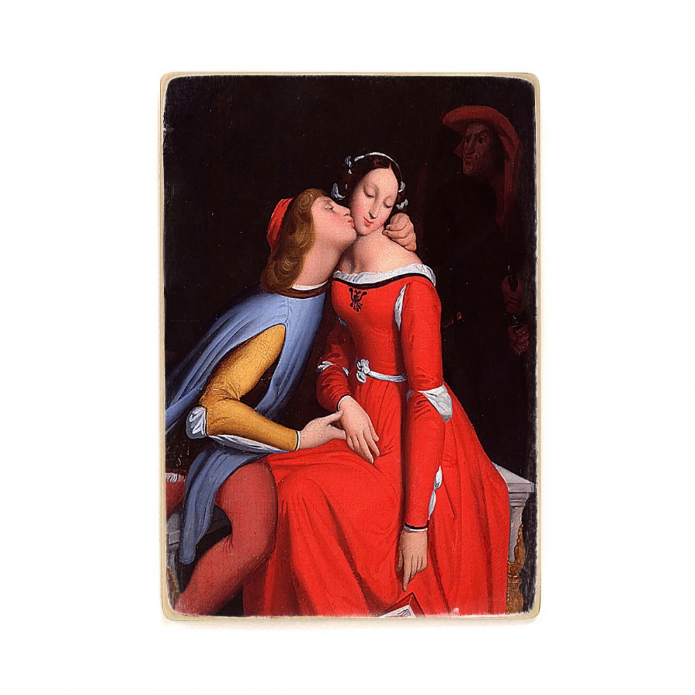 

Деревянный постер Искусство Pixels Francesca da Rimini and Paolo Malatestascene Painting - jean Auguste Dominique Ingres (1819) А2