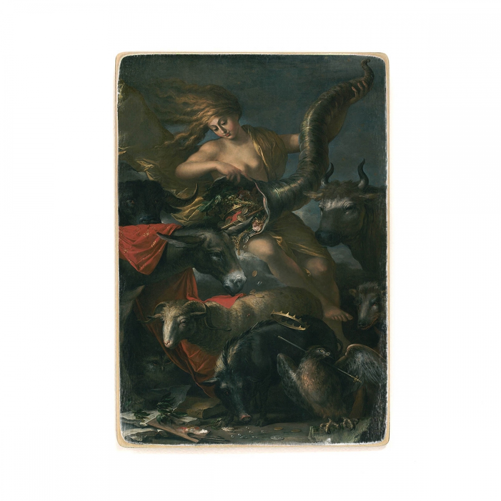 

Деревянный постер Искусство Salvator Rosa - Allegory of Fortune А1