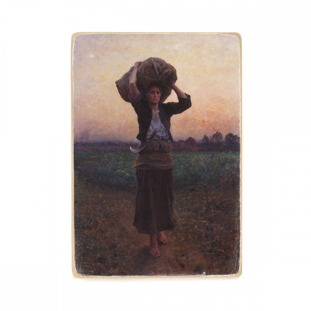 

Деревянный постер Искусство Jules Breton - Shepherds Star А2