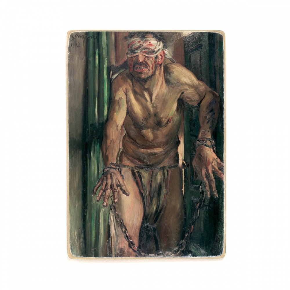 

Деревянный постер Искусство Lovis Corinth - Der geblendete Simson А2