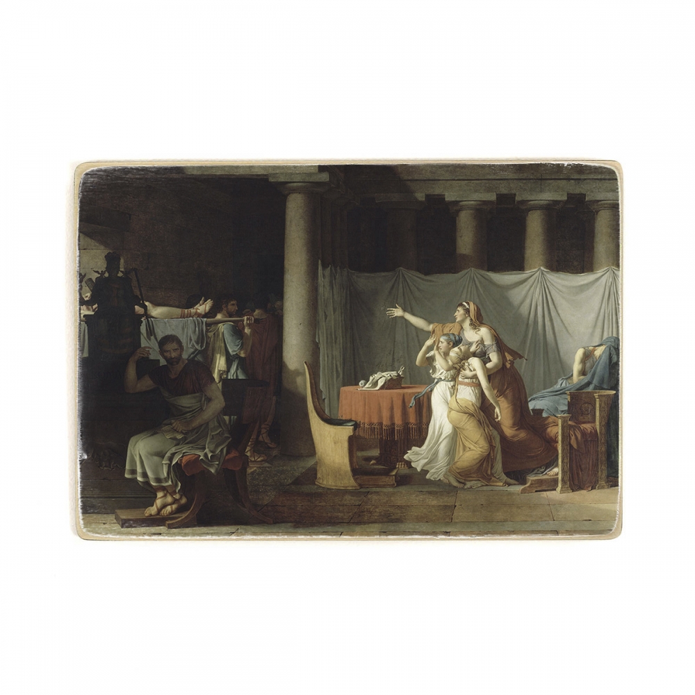 

Деревянный постер Искусство Jacques-Louis David - The Lictors Bring to Brutus the Bodies of His Sons (1789) А1