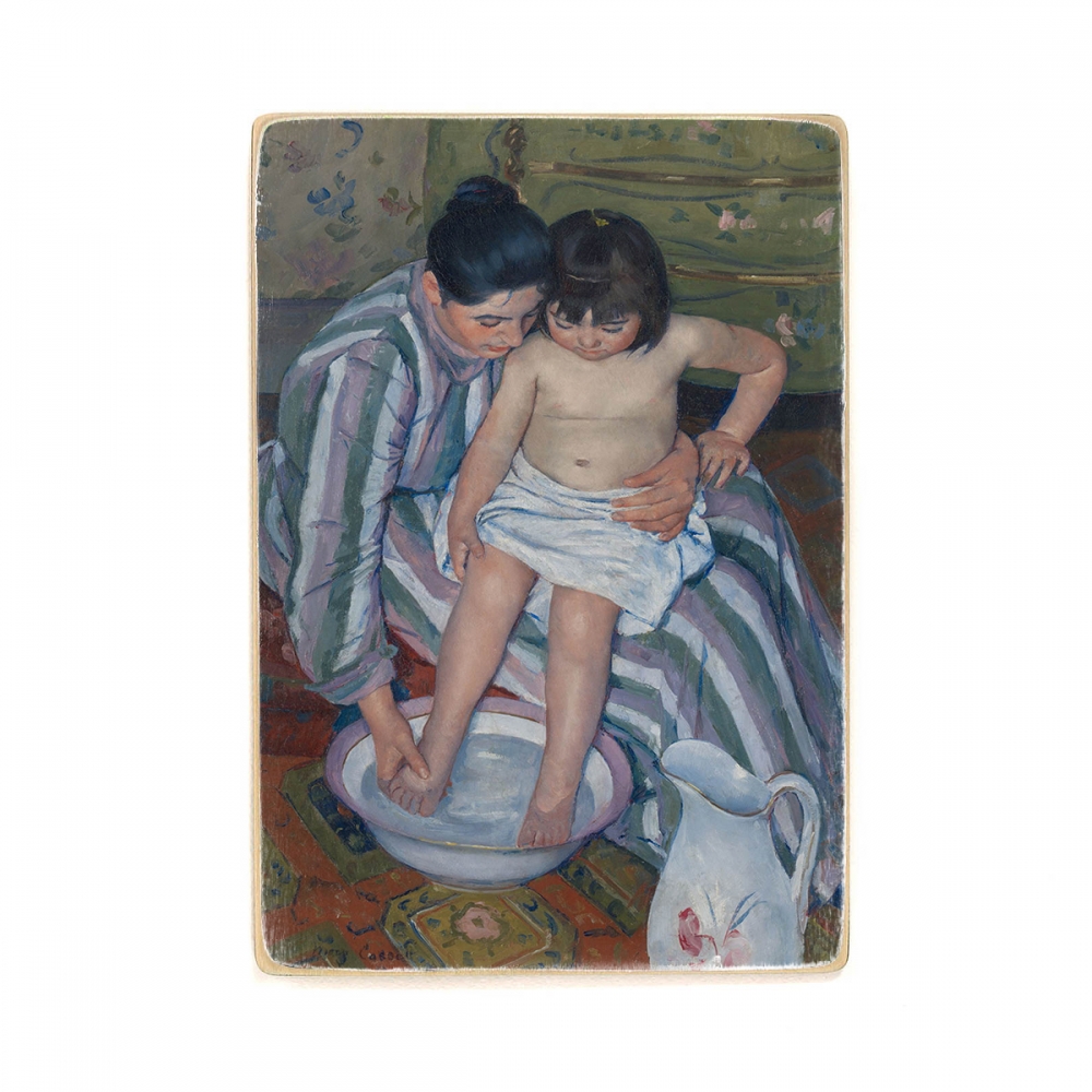 

Деревянный постер Искусство Mary Cassatt - The Childs Bath (1893) А1