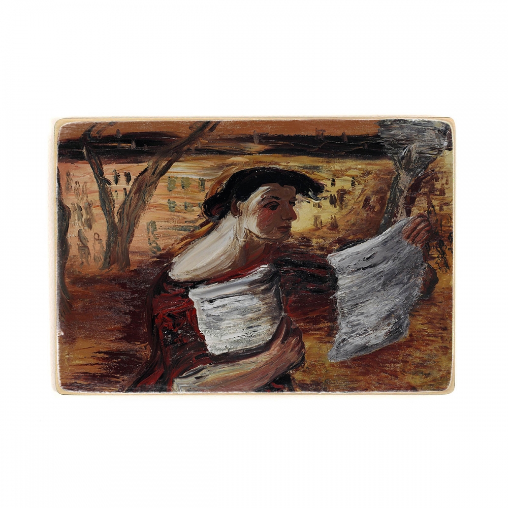 

Деревянный постер Искусство Aleksandrs Drēviņš - Woman with Leaflets А1