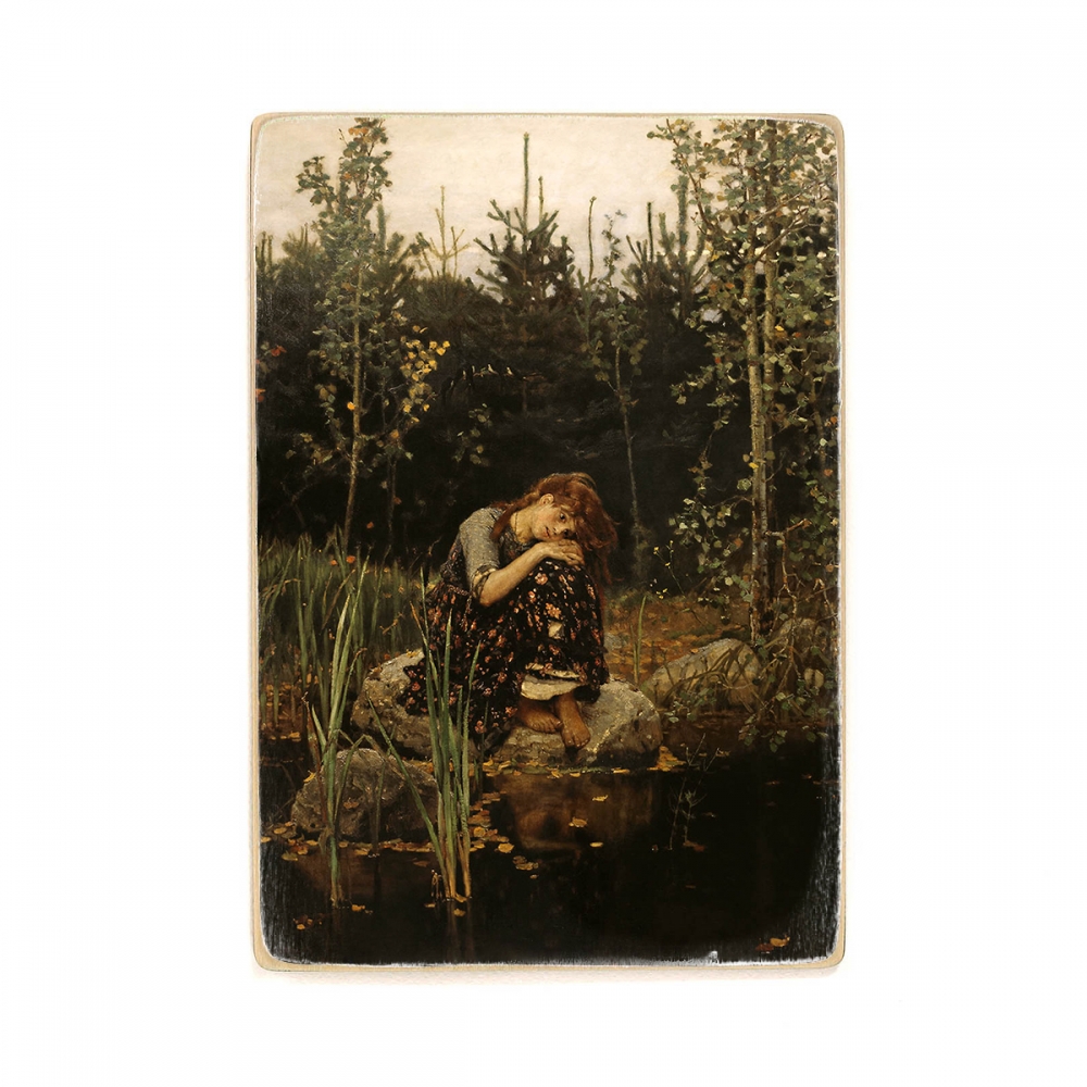 

Деревянный постер Искусство Viktor Vasnetsov - Аленушка А2