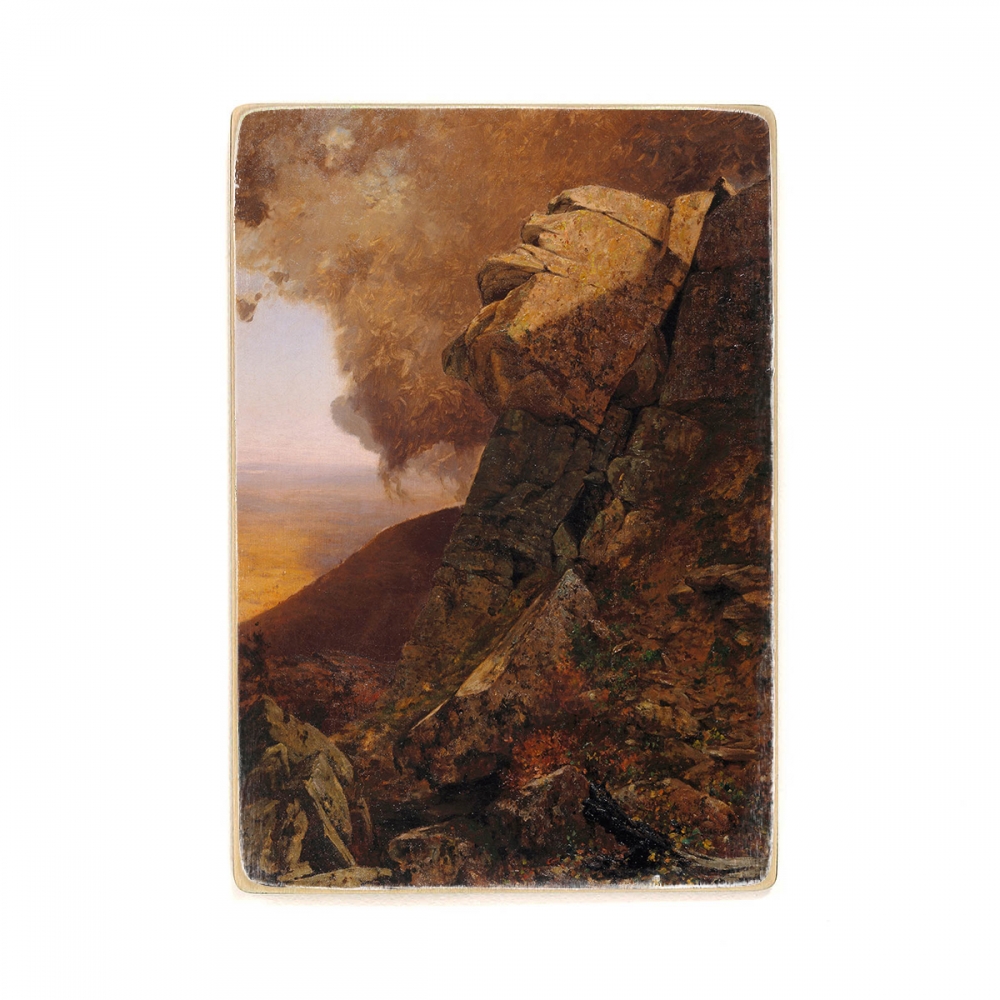 

Деревянный постер Искусство Jervis McEntee - A Cliff in the Katskills А1
