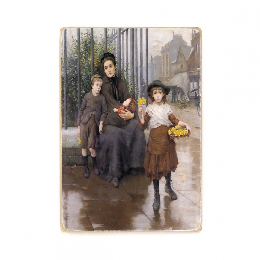 

Деревянный постер Искусство Thomas B. Kennington - The pinch of poverty А1