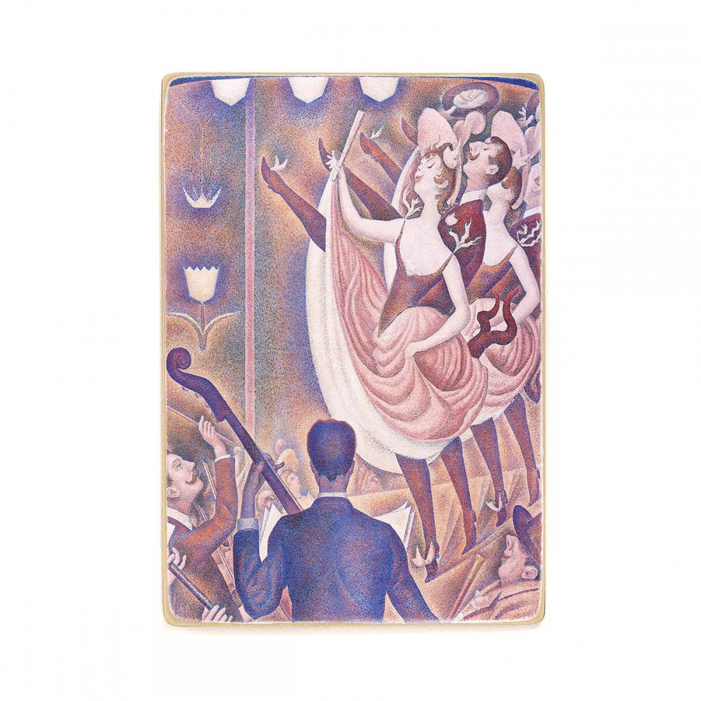 

Деревянный постер Искусство Georges Seurat - Le Chahut А2