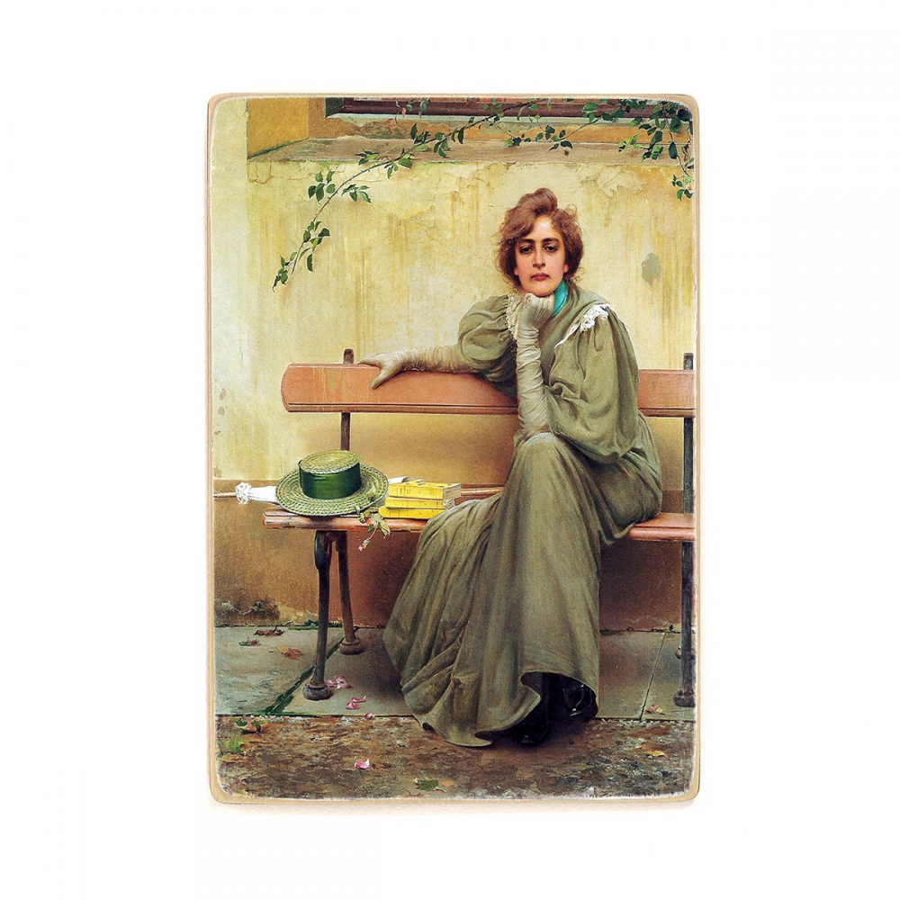 

Деревянный постер Искусство Vittorio Matteo Corcos - Dreams (1896) А1