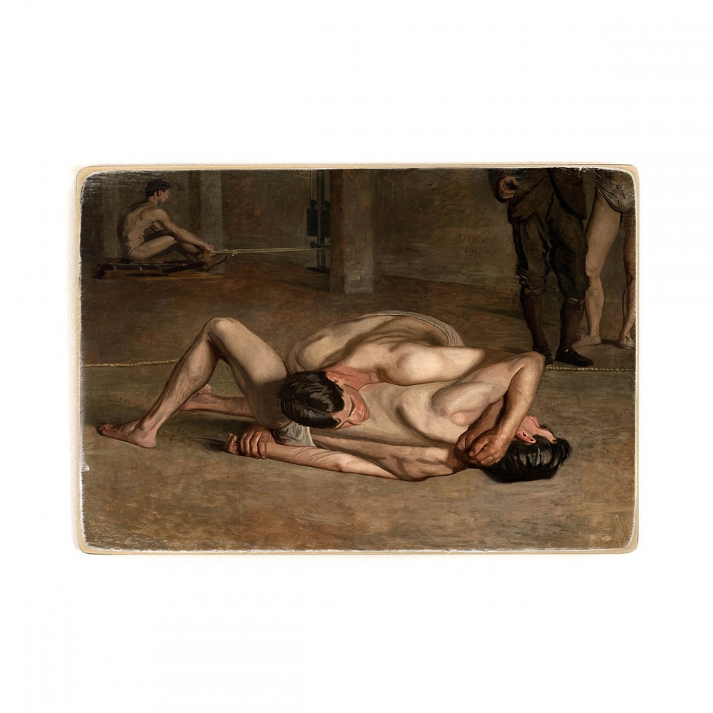 

Деревянный постер Искусство Thomas Eakins - Wrestlers А2
