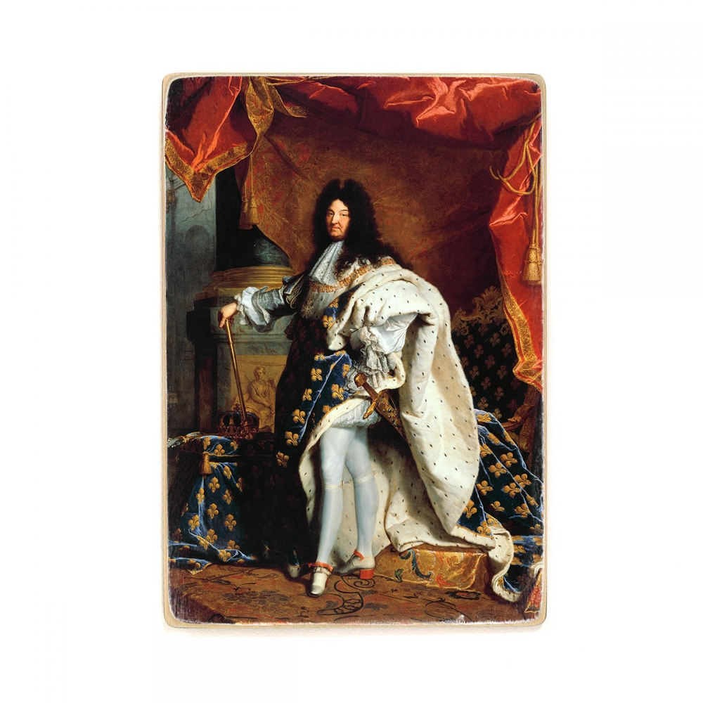 

Деревянный постер Искусство Hyacinthe Rigaud - Portrait of Louis XIV. (1701) А2